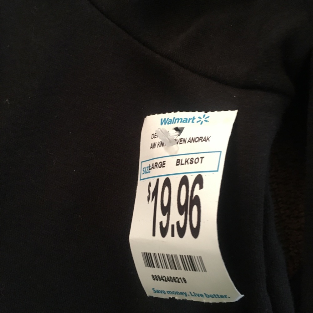 Athletic Works Black Hoodie - Size Large (12-14) - Picture 4 of 7